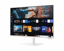 MONITOR FLAT SAMSUNG 27" M7 SMART/HDMI/USB-C/4K-UHD WHITE(LS27CM701UNXZA)