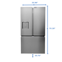 NEVERA KTC BCD-630 22.4FT PUERTA FRANCESA CON DISPENSADOR DE AGUA  ICE MAKER