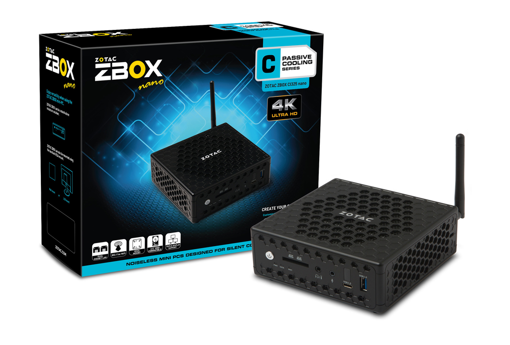 COMPUTADORA (NE) ZOTAC MICRO INT/CELERON 1.6GHZ/8GB/1-VGA/NO LIC(ZBOX-CI325NANO-U)