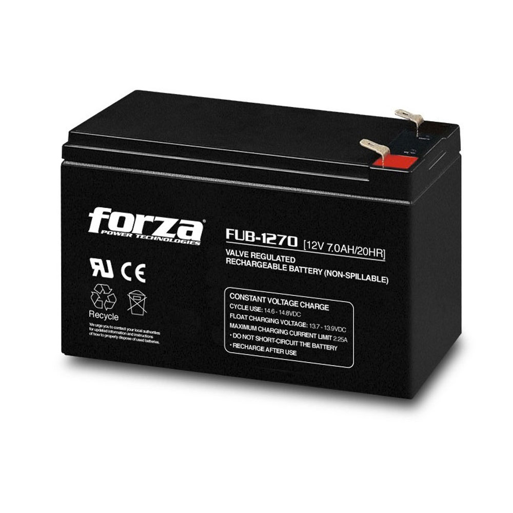 BATERÍA DE REMPLAZO DE UPS FORZA 12V/7AMP (FUB-1270)