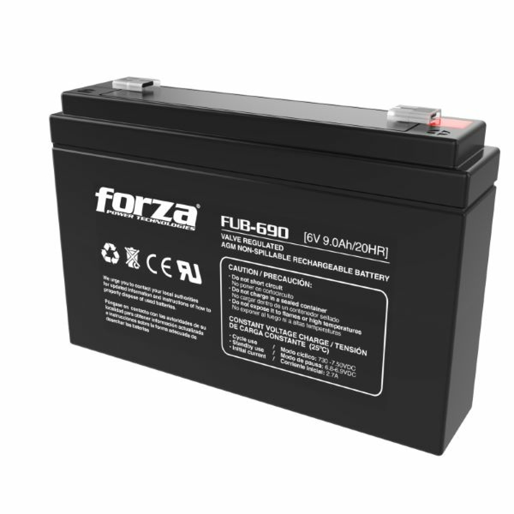 BATERÍA DE REMPLAZO DE UPS FORZA 6V/9AH (FUB-690)