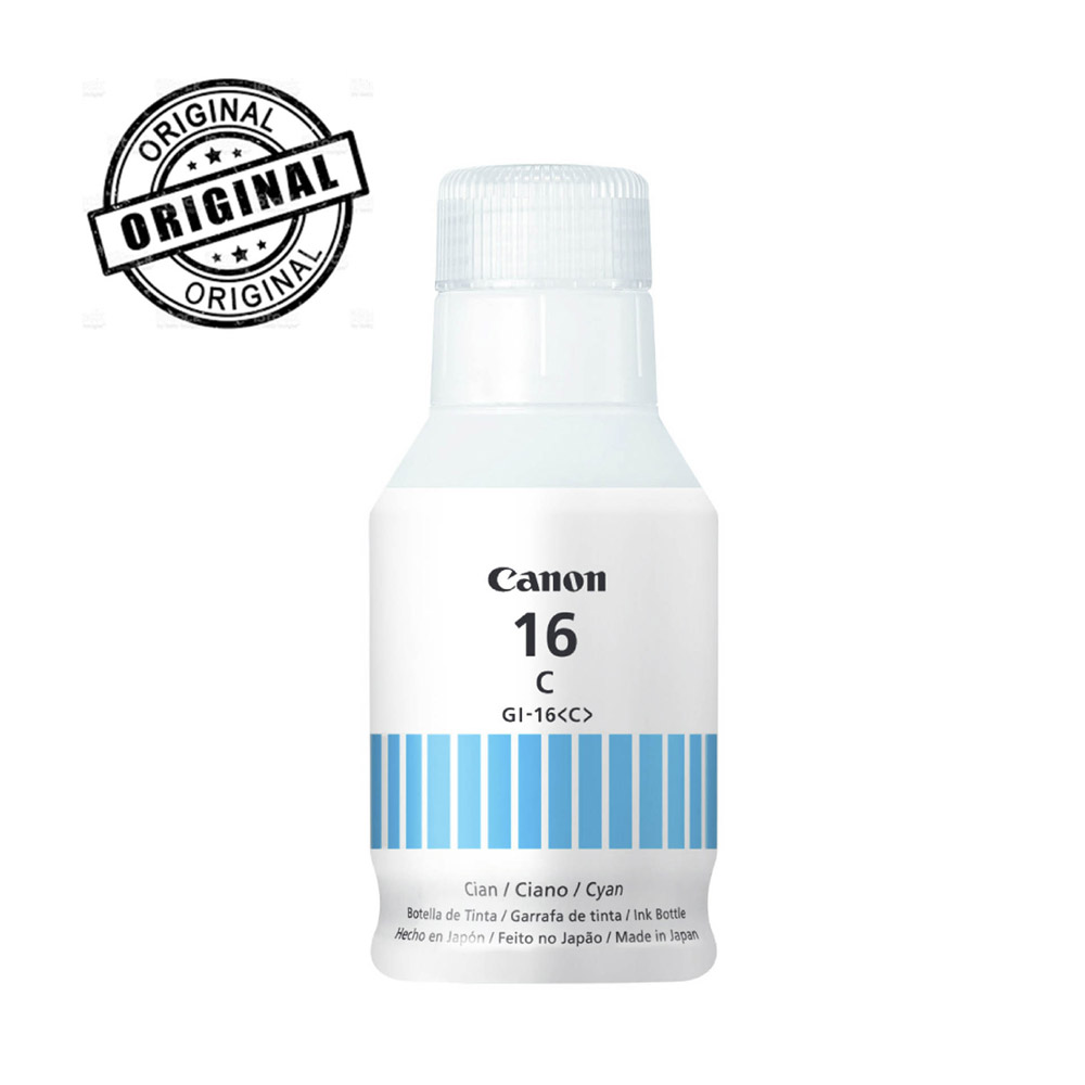 BOTELLA DE TINTA CANON (#16) GI-16 PARA MAXIFY 6010 CYAN(4418C001AA)