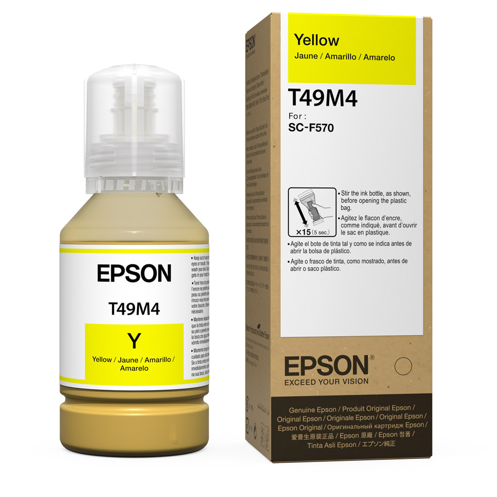 BOTELLA DE TINTA EPSON #T49M4 PARA F170/F570 YELLOW 140 ML (T49M420)