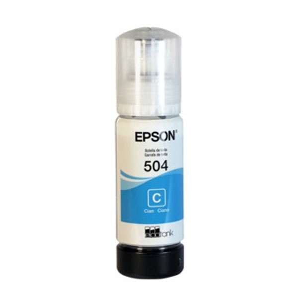 BOTELLA DE TINTA EPSON (#504) PARA L4150/L4160/L6161/L6191/L14150 CYAN (T504220)