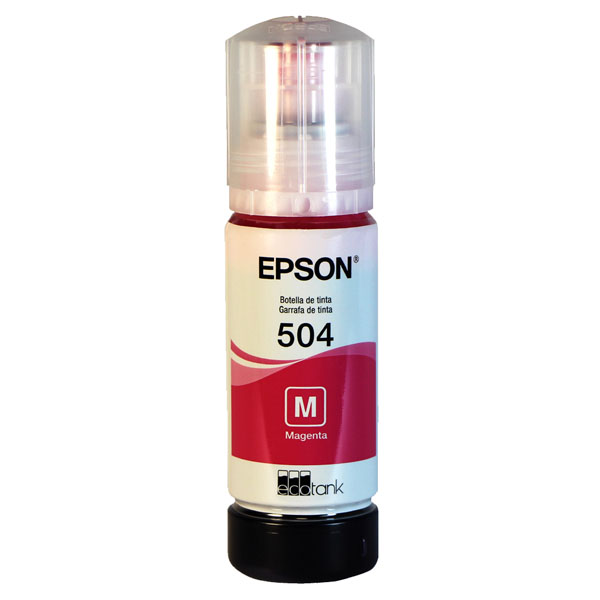 BOTELLA DE TINTA EPSON (#504) PARA L4150/L4160/L6171/L6191/L14150 MAGENTA (T504320)