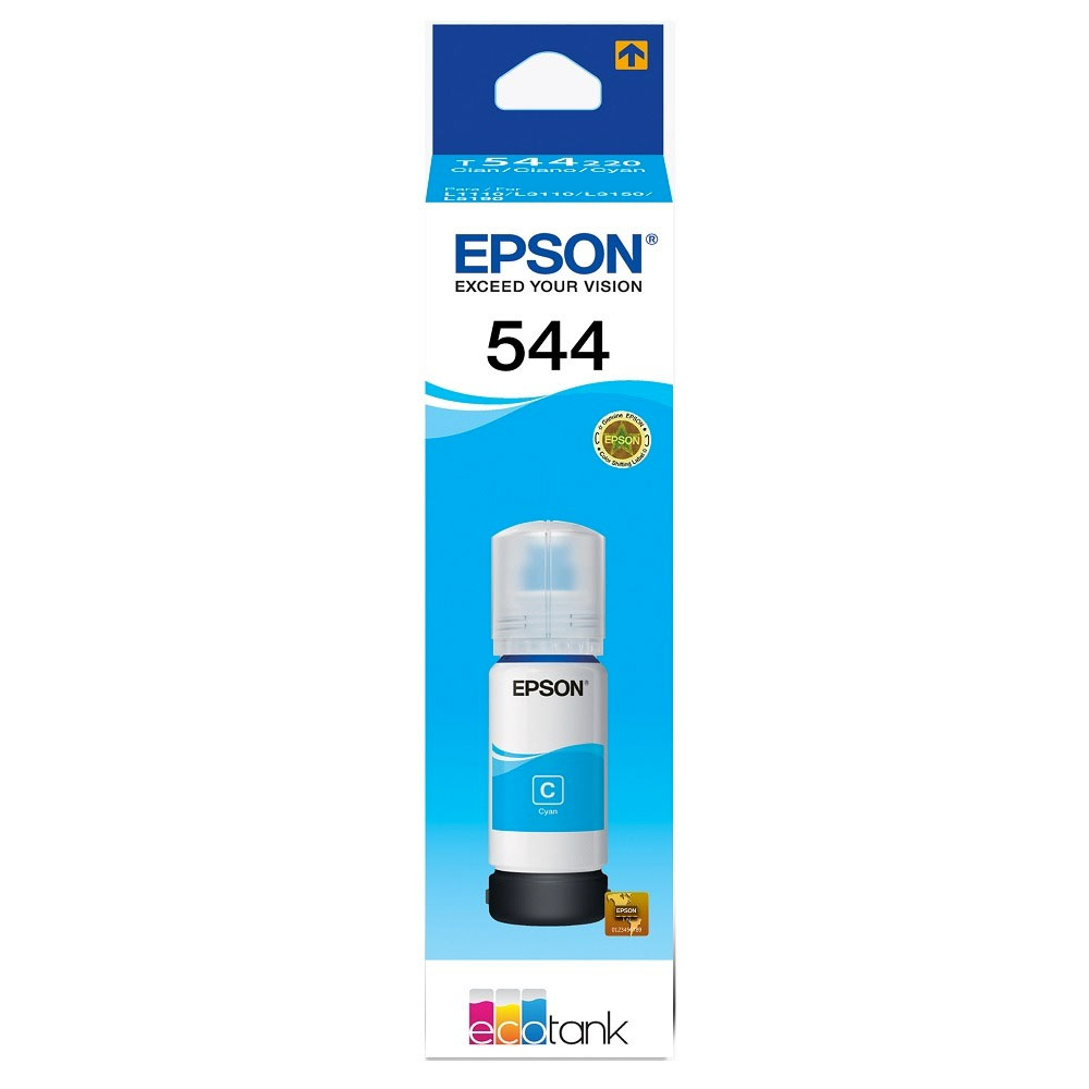 BOTELLA DE TINTA EPSON (#544) PARA INK L1110/L3110/L3150/L5190 CYAN (T544220)