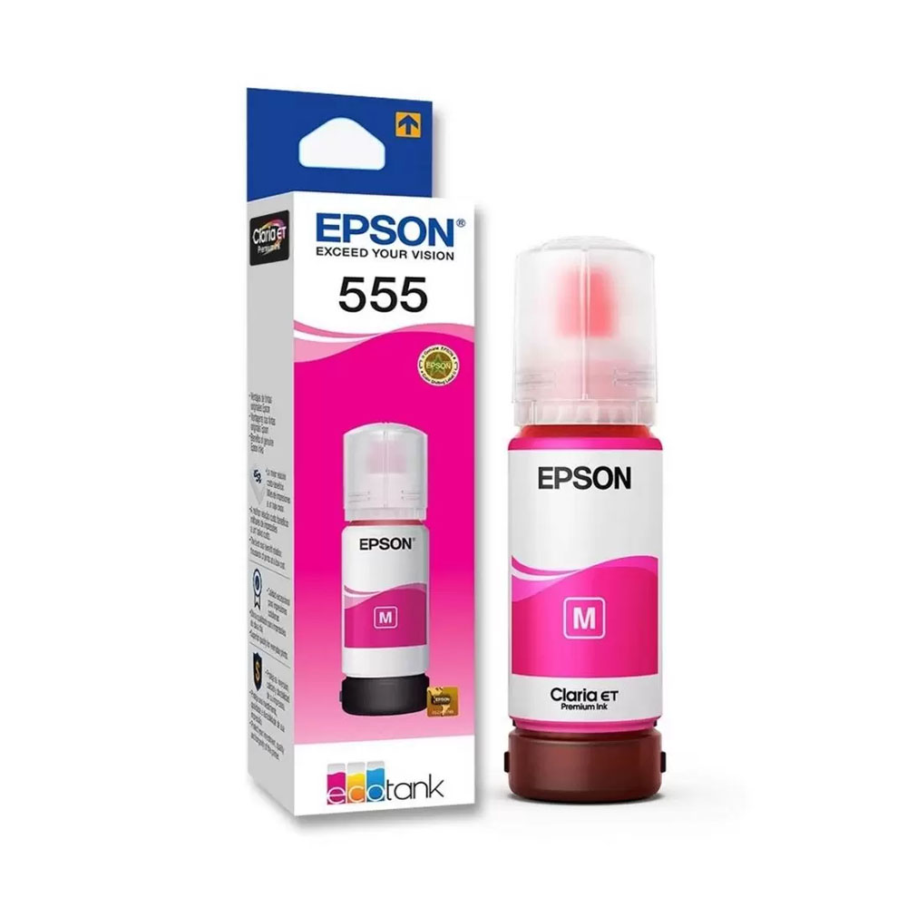 BOTELLA DE TINTA EPSON (#T555) PARA L8180/L8160 MAGENTA (T555320)