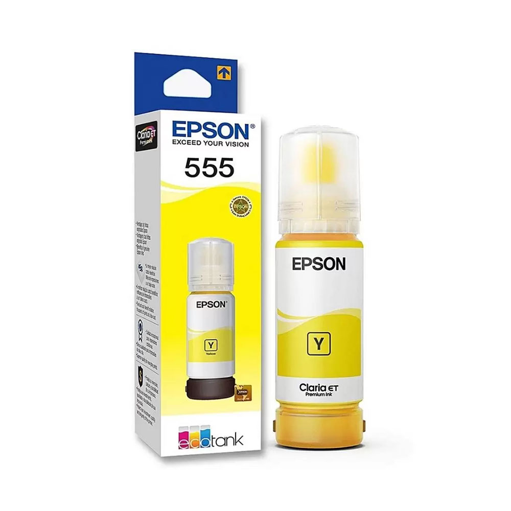 BOTELLA DE TINTA EPSON (#T555) PARA L8180/L8160 YELLOW (T555420)