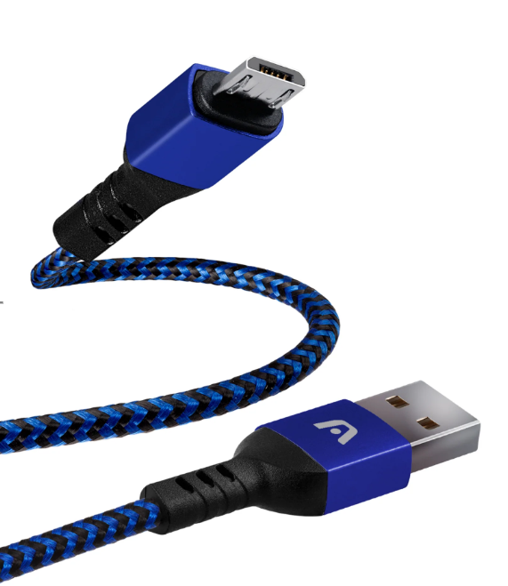 CABLE ARGOM 6FT USB 2.0 TO MICRO USB BLUE (ARG-CB-0021BL)