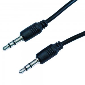 CABLE ARGOM 3FT AUDIO 3.5MM MALE TO MALE 3.5MM BLACK (ARG-CB-0035)