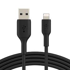 CABLE BELKIN 3.3FT BOOST LIGHTNING TO USB-A BLACK (CAA001BT1MBK)