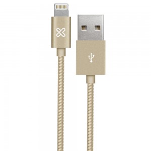 CABLE KLIPX 6.5FT BRAISED USB TO LIGHTING GOLD (KAC-020GD)