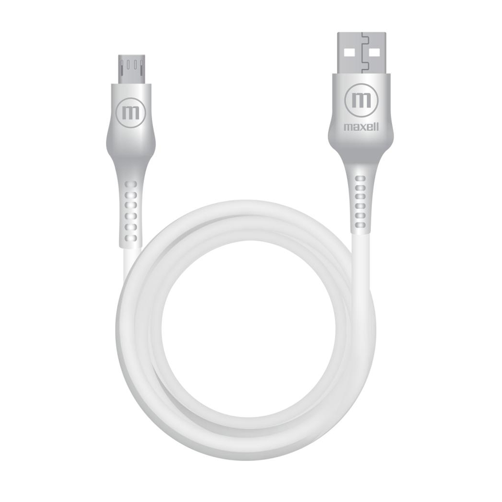 CABLE MAXELL 6FT USB TO MICRO USB JELLEEZ (CB-JEL-MICRO)WHITE (348212)