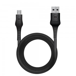 CABLE MAXELL 6FT USB TO MICRO USB JELLEEZ BLACK (CB-JEL-MICRO) (348211)