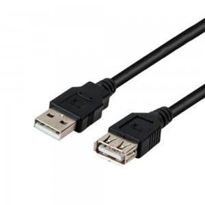 CABLE XTECH 10FT USB 2.0 A-MALE TO A-FEMALE BLACK (XTC-305)