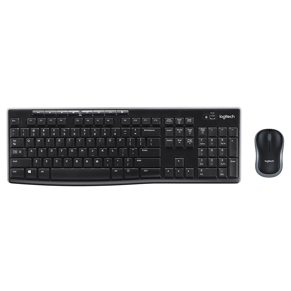 TECLADO/MOUSE LOGITECH MK270 CORDLESS ENG USB BLACK (920-004536)