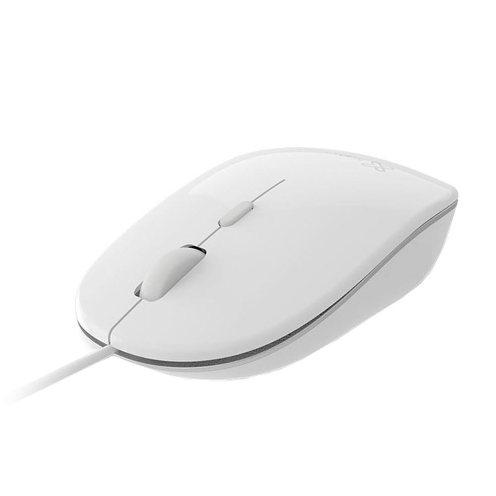 MOUSE KLIPX ÓPTICO 4BTS/1000-1600DPI AMBIDESTRO USB WHITE (KMO-201WH)