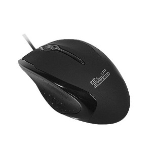 MOUSE KLIPX EBONY ÓPTICO ERGONÓMICO USB BLACK (KMO-104)