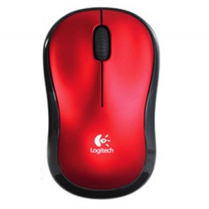 MOUSE LOGITECH M185 WIRELESS RED (910-003635)