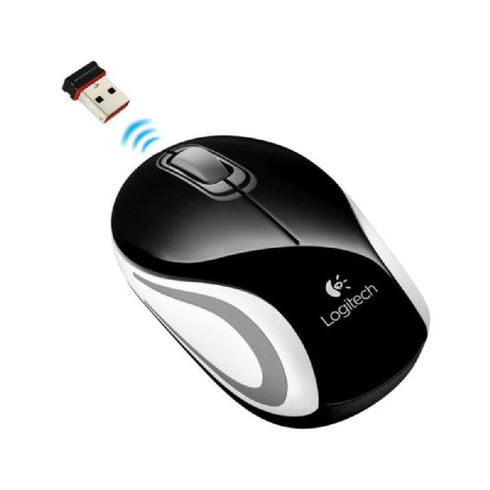 MOUSE LOGITECH MINI M187 WIRELESS BLACK (910-005459)