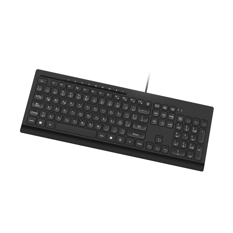 TECLADO KLIPX MULTIMEDIA USB SPA BLACK (KKM-252S)