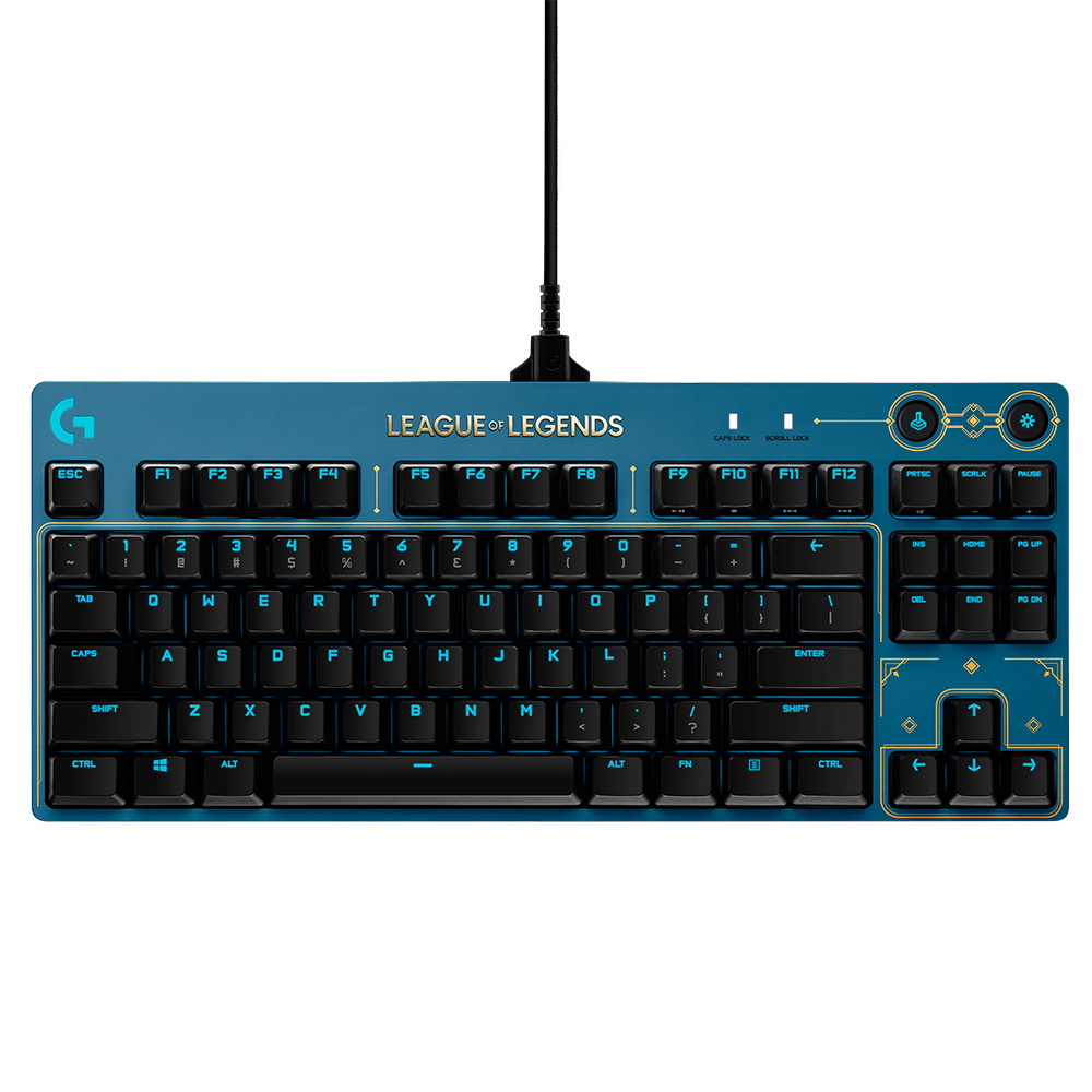 TECLADO GAMING LOGITECH PRO MECHANICAL LEAGUE OF LEGENDS EDITION SPA BLUE (920-010533)