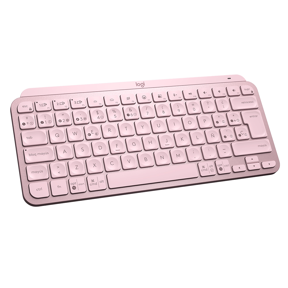 TECLADO LOGITECH MX KEYS MINI SPA WIRELESS ROSE (920-010478)