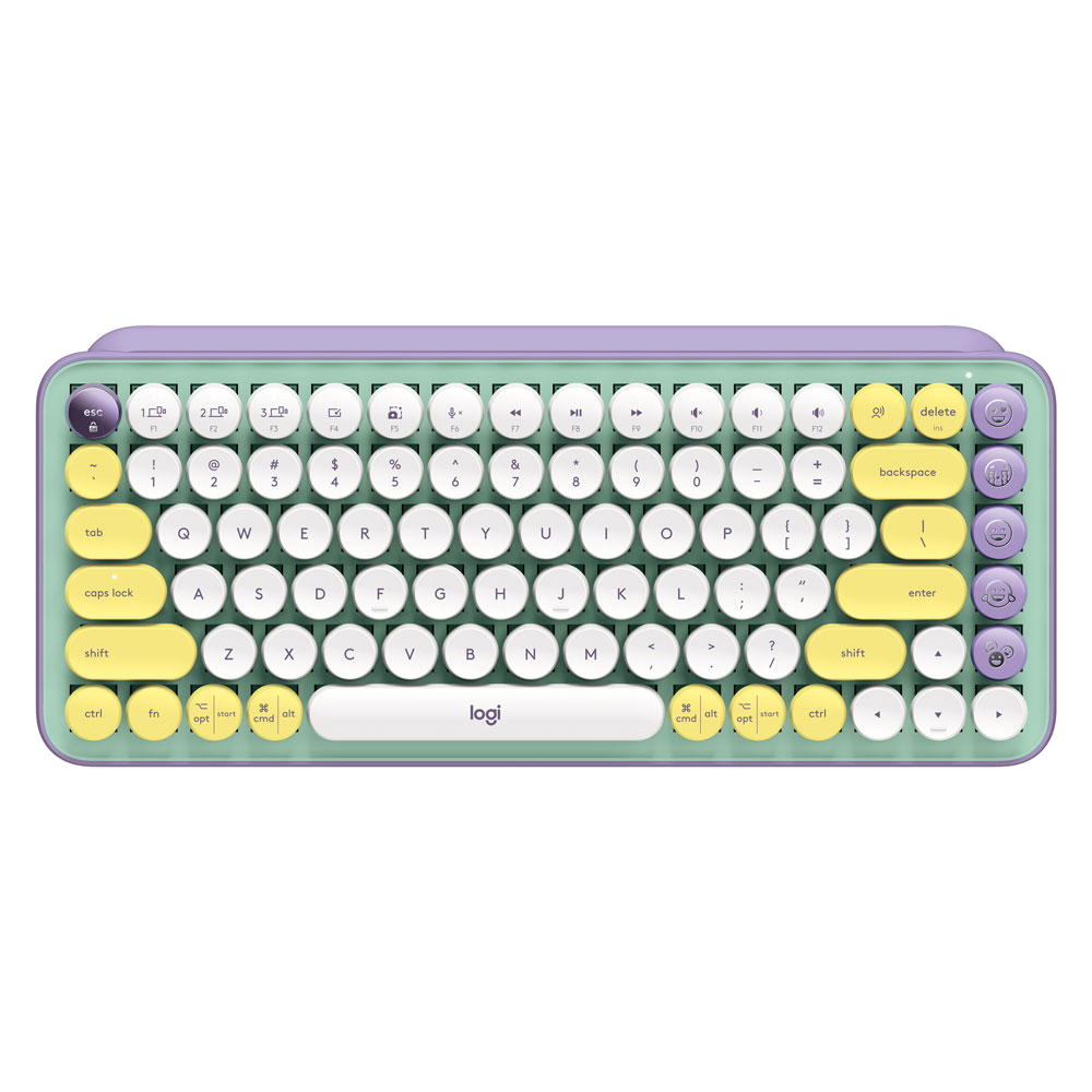 TECLADO LOGITECH POP MECHANICAL WITH EMOJI-DAYDREAM ENG WIRELESS MINT (920-010708)