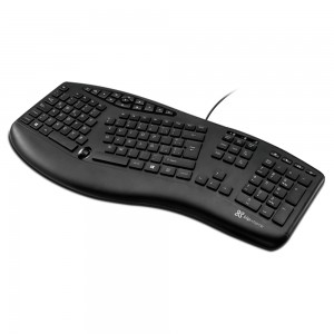 TECLADO KLIPX MAJESTIK ERGONÓMICO SPA USB BLACK (KBK-250)