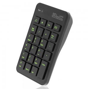 TECLADO KLIPX NUMÉRICO ZYPHER WIRELESS BLACK (KNP-110)