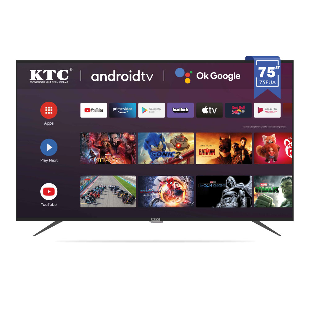 TELEVISOR KTC 75" SMART 4K/D-LED/HD/HDMI/USB/Web OS (75EU)