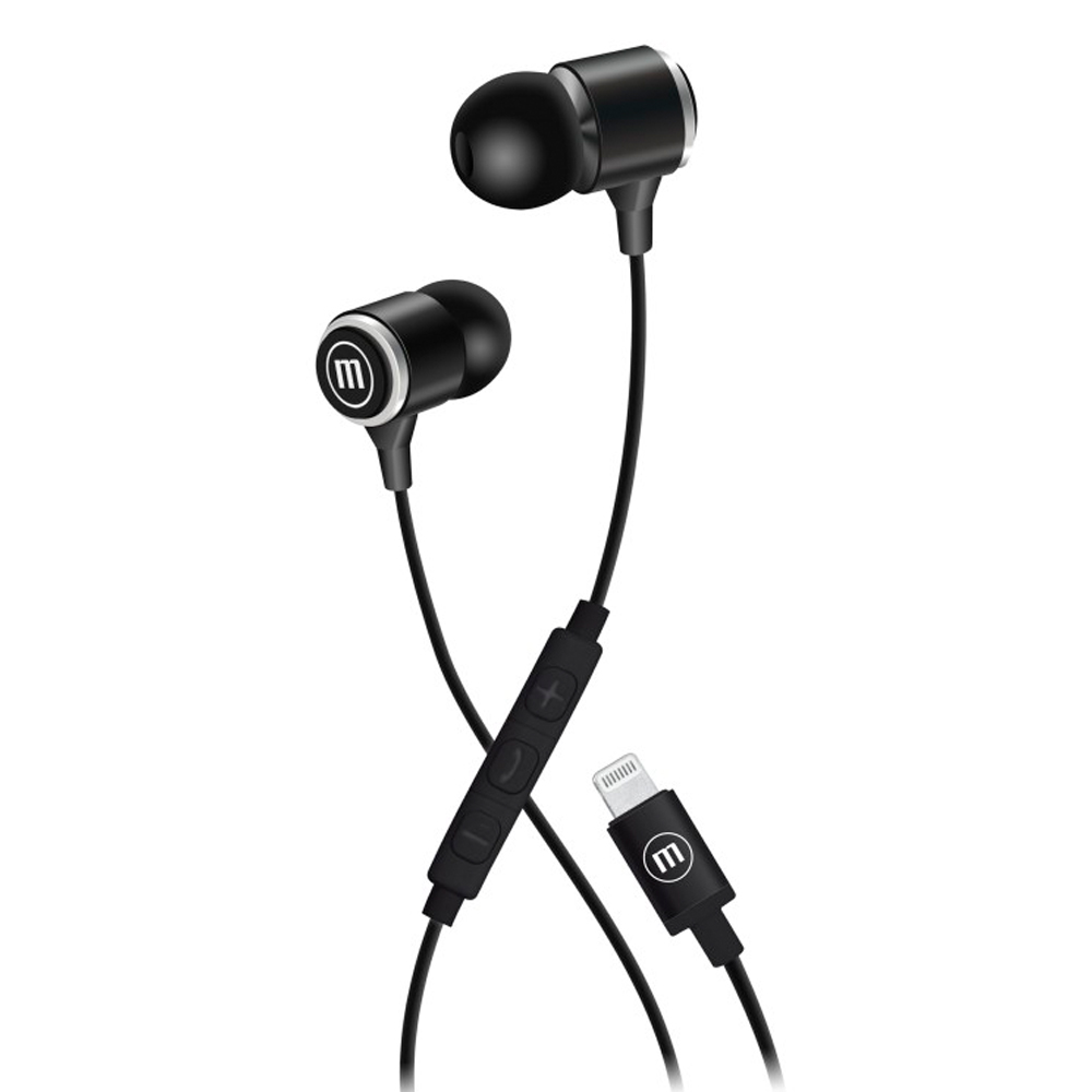 EARPHONES MAXELL M5 LIGHTNING BLACK (348227)