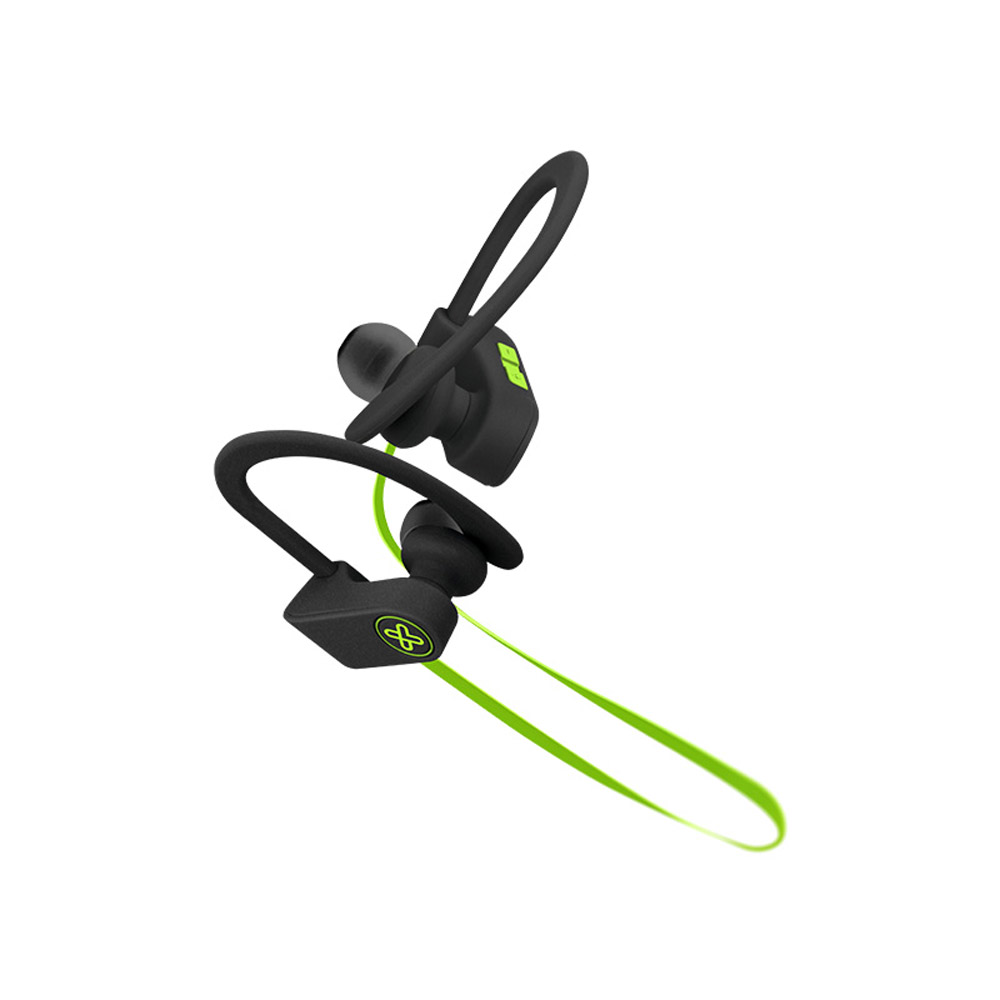 EARPHONES KLIPX JOGBUDZ SPORTS WIRELESS BLACK-GREEN (KSM-150GN)