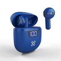 EARPHONES KLIPX TOUCHBUDS TWS WITH CAHRGING CASE WIRELESS BLUE (KTE-006BL)