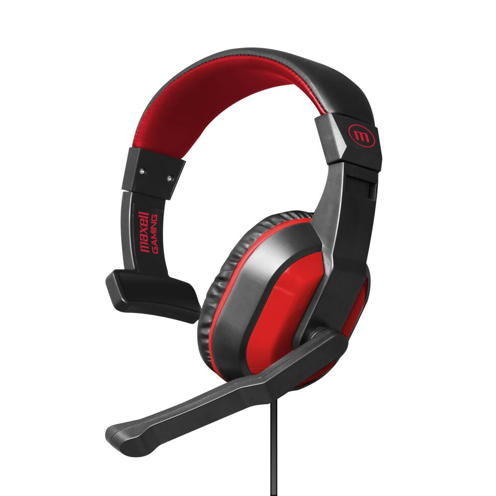 HEADSET GAMING MAXELL CA-SS SINGLE SIDE AUDIO 3.5MM BLACK-RED (348485)