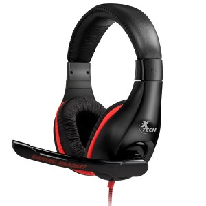 HEADSET GAMING XTECH OMINOUS AUDIO 3.5MM BLACK-RED (XTH-510)