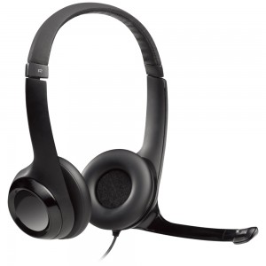 HEADSET LOGITECH H390 CLEARCHAT COMFORT USB BLACK (981-000014)