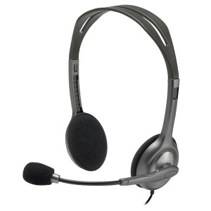 HEADSET LOGITECH H111 STEREO AUDIO 3.5MM BLACK (981-000612)