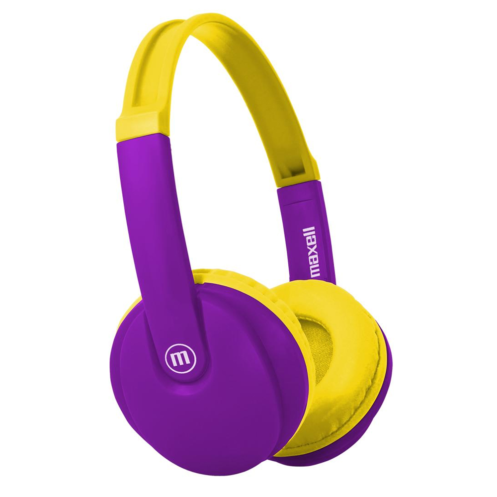 HEADPHONE MAXELL HP-BT350 BT KIDZ SMALL WIRELESS PURPLE-YELLOW (348366)