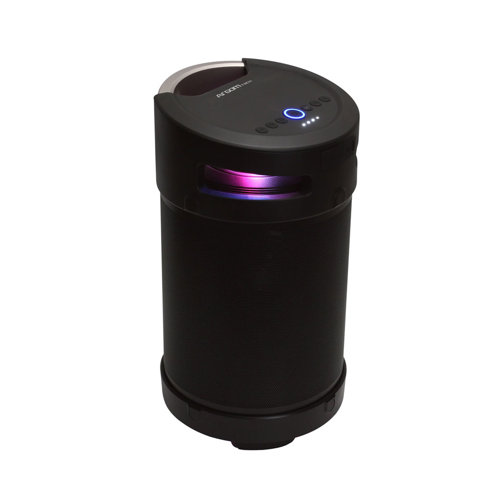 BOCINA ARGOM AMBIENCE 360 LED/MICRÓFONO WIRELESS BLACK (ARG-SP-3365BK)