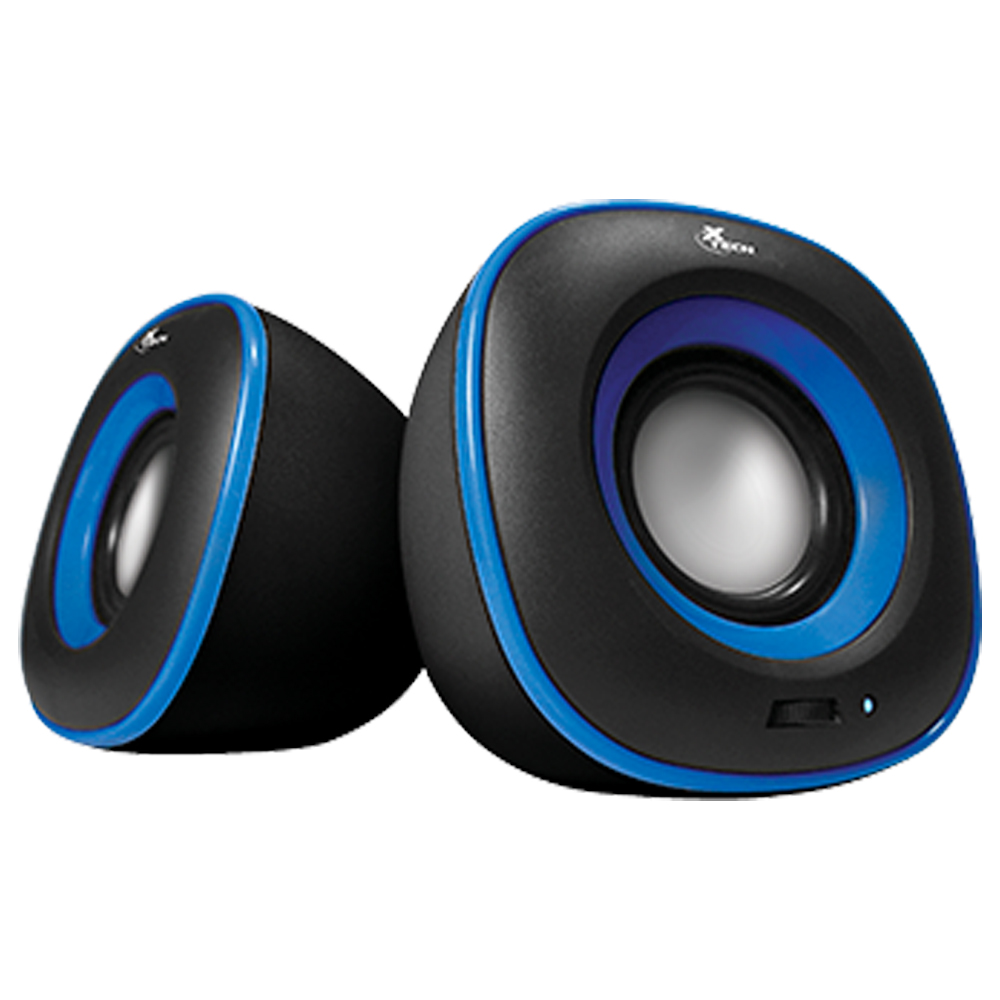 BOCINA PARA PC XTECH 2.0 6W/USB/3.5MM BLUE (XTS-115BL)