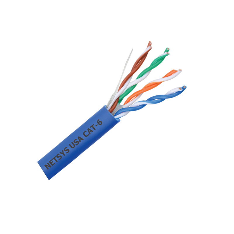 CABLE NETSYS 1000FT PARA UTP CAT-6 BOX BLUE (NET-996606BL)