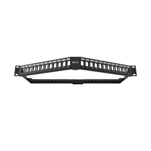 PATCH PANEL NEXXT ANGULAR BLINDADO 1U 24PORTS MOD (AW192NXT12)