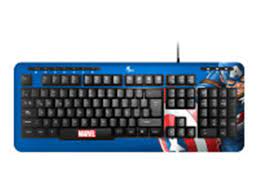 TECLADO XTECH CAPITÁN AMÉRICA MULTIMEDIA SPA USB BLUE (XTK-M401CA)