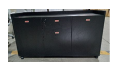 CREDENZA STARKEN MELAMINE BLACK (S01-ST01)