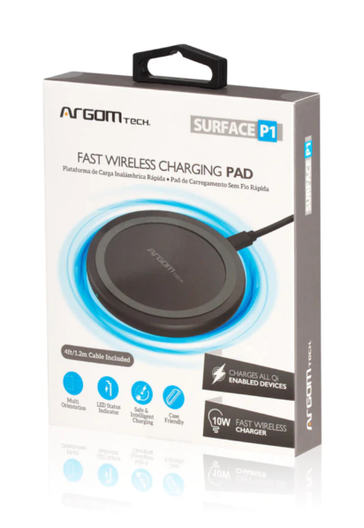 ADAPTADOR ARGOM WIRELESS SURFACE P1 PARA CELLPHONE BLACK (ARG-AC-0130BK)