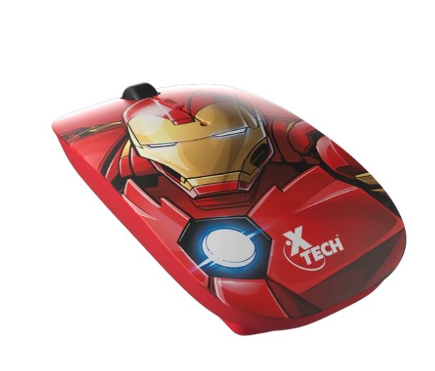 MOUSE XTECH OPTICO IRON MAN WIRELESS RED (XTH-M340IM)