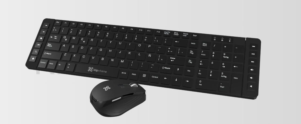 TECLADO/MOUSE KLIPX WIRELESS/SPANISH (KCK-270S)