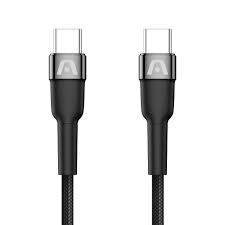 CABLE ARGOM 10FT USB-C TO USB-C 65W FAST CHARGE BLACK (ARG-CB-0048BK)