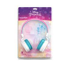 HEADPHONE XTECH KIDS DISNEY PRINCESS WIRED WITH VOL-MIC AUDIO 3.5MM AQUA  (XTH-D274PS)